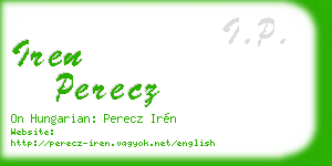 iren perecz business card